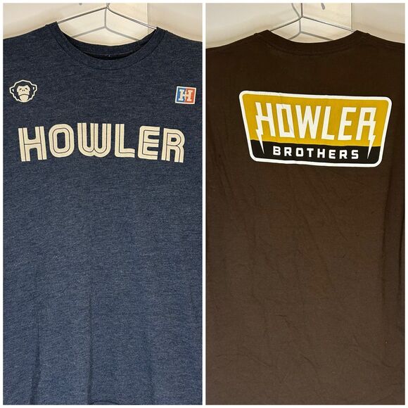 2 Howler Bros Short Sleeve T-Shirt Medium Knit Graphic Tops Bundle - Picture 1 of 8